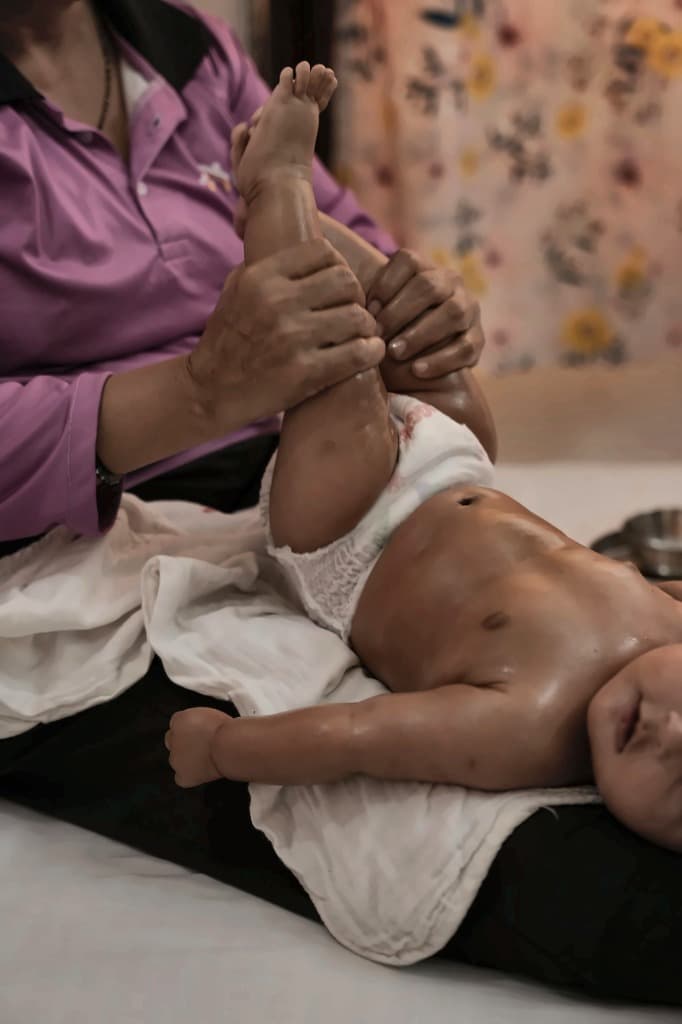 Gentle baby massage and post-natal care by maidigo carer